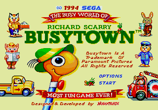 Richard Scarry's BusyTown screenshot 3 for Sega Genesis